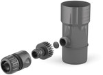 Rainwater reclaimer 90mm /System 100,125 graphite