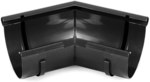 External corner 125 mm any angle /System 125 black