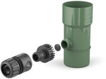 Rainwater reclaimer 90mm /System 125 green