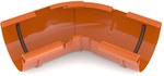 Internal corner adjustable 125 mm /System 125 brick red