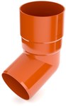 90 mm elbow /System 125 brick red