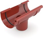 Drain funnel 125 mm/90mm /System 125 red