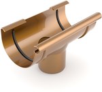 Drain funnel 125 mm/90mm /System 125 copper