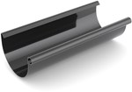 PVC roof gutter 125 mm (3m)/System 125 black