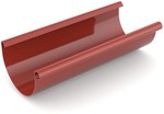 PVC roof gutter 125 mm (3m)/System 125 red