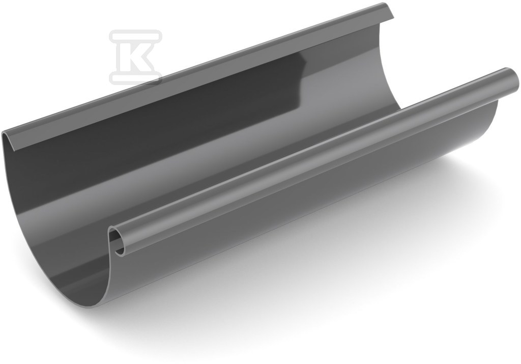 PVC roof gutter 75 mm (3m) /System 75 - 60-014