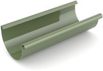 PVC roof gutter 125mm (4m)/System 125 green