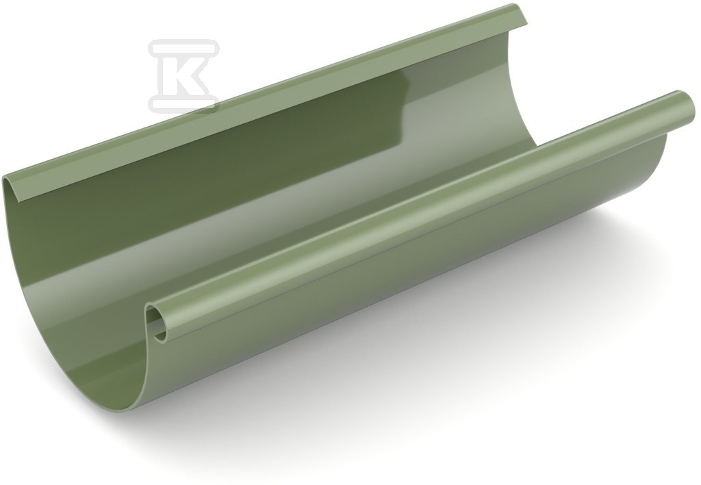 PVC roof gutter 75 mm (4m) /System 75 - 60-005