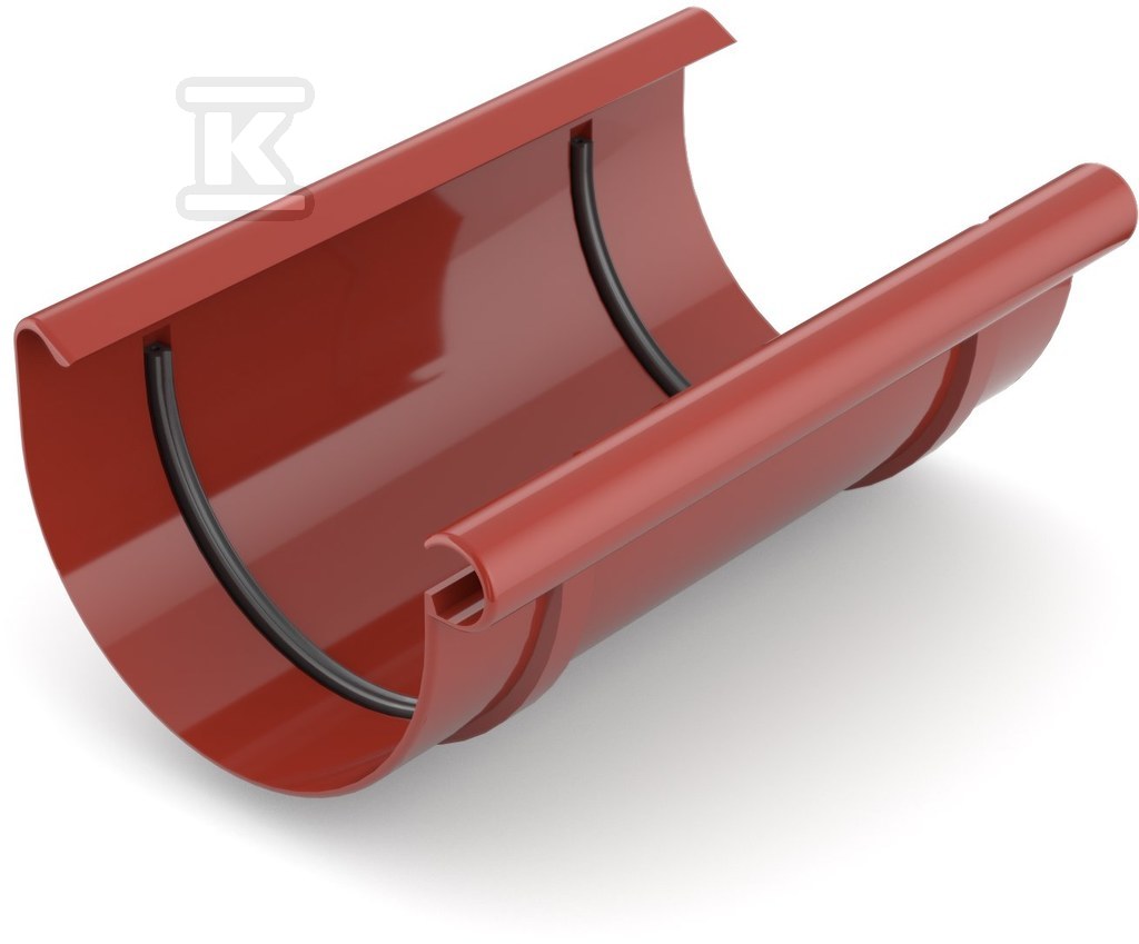 Gutter connector 125 mm /System 125 red - 62-033