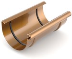 Gutter connector 125 mm /System 125 copper