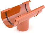 Drain funnel 125 mm/90mm /System 125 brick red