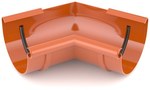 Internal corner 125 mm any angle /System 125 brick red