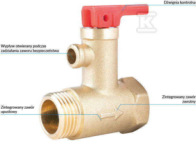 Pojistný ventil pro elektrické ohřívače - 4221210