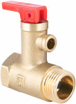 Safety valve for electric water heaters AF4, 6.7 bar, G1/2" x Rp1/2"