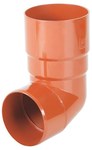 90 mm elbow any angle /System 125 brick red