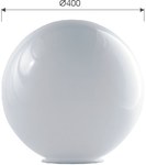 Lampshade Sphere white 400 k-180 pmma