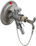 A frost-resistant garden valve for external use, chrome color