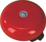 Big, electromechanical school and alarm bell, DNS-212D 230V, red