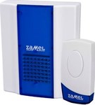 Battery-operated, wireless doorbell, range 80m, Twist ST-918, white and blue