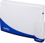 Battery-operated, wireless doorbell, range 80m, Suita ST-919, white and blue