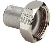 Coupling 15 x 3/4" stainless steel - - 438180