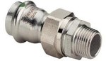 Coupling with SC 42 x 6/4" stainless steel - stainless / polished, model 2365 Sanpress