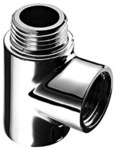 Trójnik 3x1/2", chrom