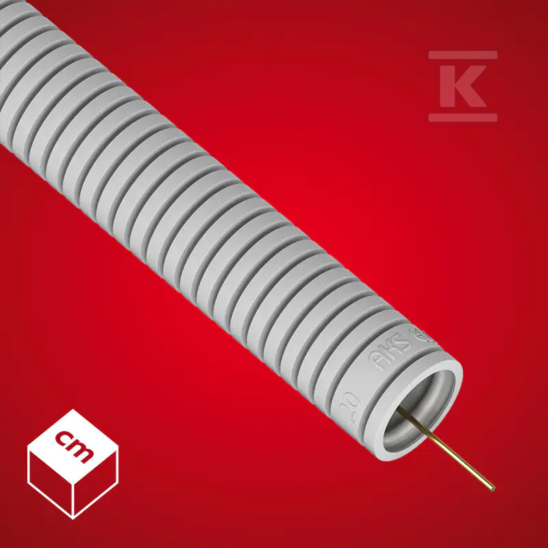 Rura karbowana (RKGL) PVC-U Szara 20 - 444034