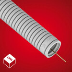 Rura karbowana (RKGL) PVC-U Szara 25 320N z pilotem 25 m