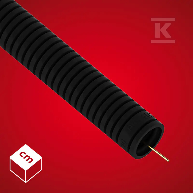 Rura karbowana (RKGS) PVC-U Czarna 20 - 444043