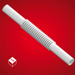 Złączka Elastyczna (ZCL) PVC-U Biała 13 - 5 sztuk (25 kpl./op)