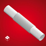 Złączka Elastyczna (ZCL) PVC-U Biała 25 - 5 sztuk (13 kpl./op)