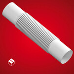 Złączka Elastyczna (ZCL) PVC-U Biała 37 - 5 sztuk (5 kpl./op)