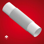Złączka Elastyczna (ZCL) PVC-U Biała 47 (20 szt/op.)