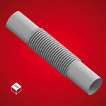 Złączka Elastyczna (ZCL) PVC-U Szara 28 (100 szt/op.)