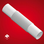 Złączka Elastyczna (ZCL) PVC-U Biała 32 - 5 sztuk (8 kpl./op)