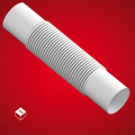 Złączka Elastyczna (ZCL) PVC-U Biała 40 - 5 sztuk (5 kpl./op)