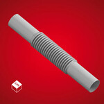 Złączka Elastyczna (ZCL) PVC-U Szara 20 - 5 sztuk (15 kpl./op)