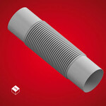 Złączka Elastyczna (ZCL) PVC-U Szara 50 - 5 sztuk (3 kpl./op)