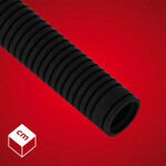 Rura karbowana (RKGS) PVC-U Czarna 25 750N 50 m