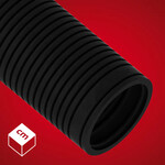 Rura karbowana techniczna ( RKT/PE) PE-M 50 czarna 25 m