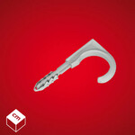 Uchwyt wciskany hakowy turbo (UWHt) PA-66 25 szary 25szt