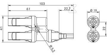 Solar connector Epic Solar 4 MFF - 44428226