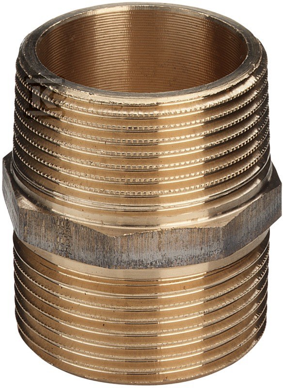 Podwojny nypel 3/8" brąz / chromowany - 447892