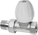 Supply radiator valve straight ACTIV nickel plated 1/2" PS