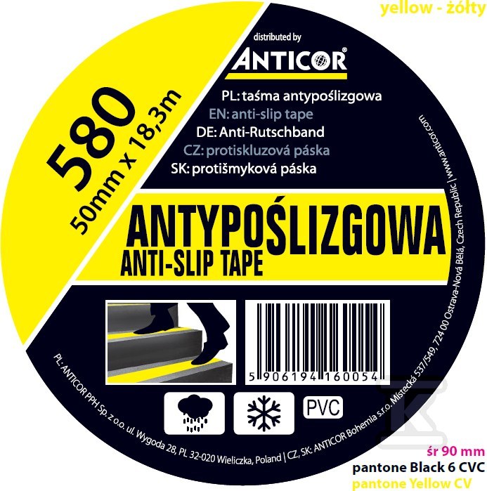 Žuta traka protiv klizanja 50mmk18.3m - PB-5800008-0050018