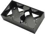 Wall box for the SONATA series double, black metallic SONATA