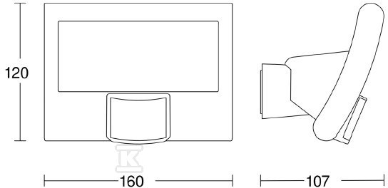 Naświetlacz LED Steinel XLED curved z - ST012076