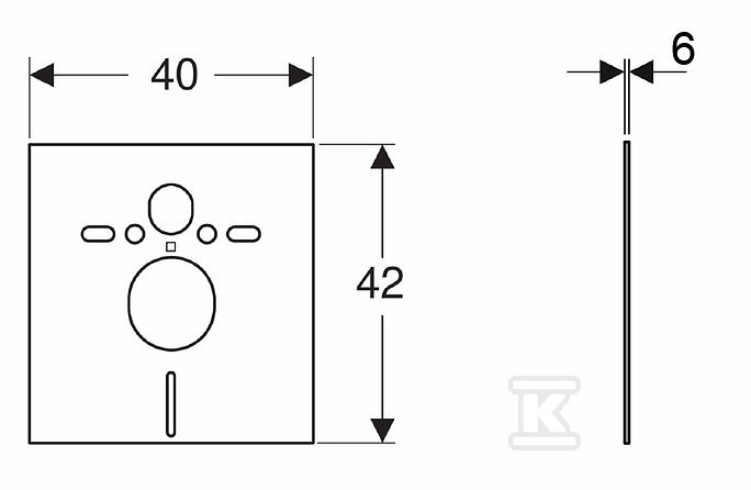 Zestaw stelażowy Duofix Basic Delta25 - 118.339.21.1