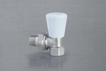 Angle supply radiator valve ACTIV PLUS nickel plated 1/2"